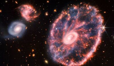 Cartwheel Galaxy captured by James Webb Telescope